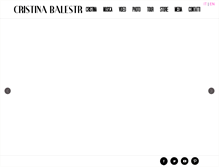 Tablet Screenshot of cristinabalestriere.com